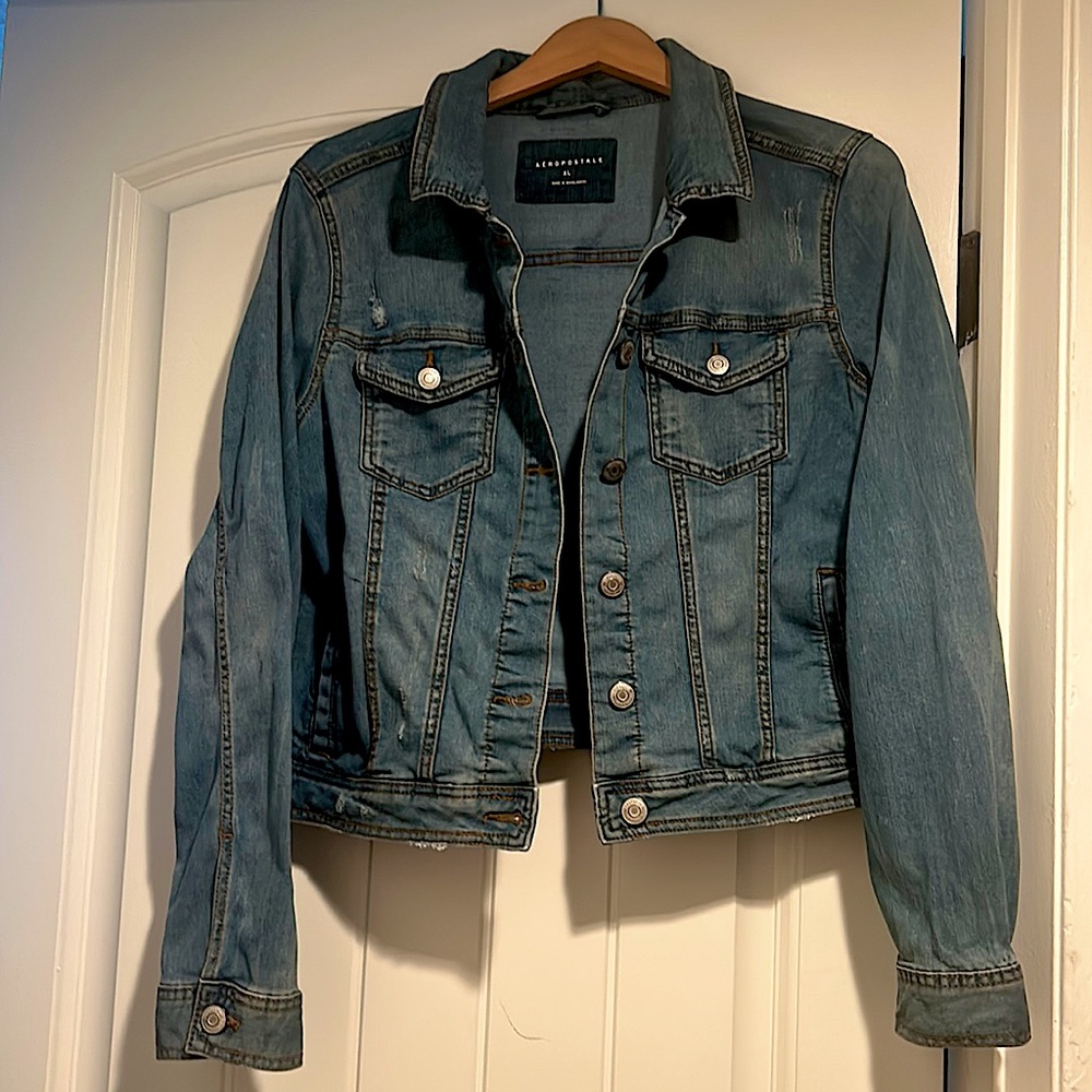 Aeropostale Denim Stretch Medium Wash jacket